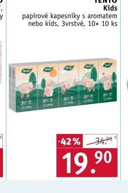 Tento Kids papírové kapesníky