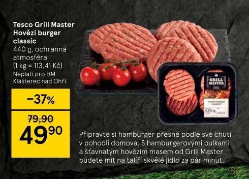 Tesco Grill Master Hovězí burger classic