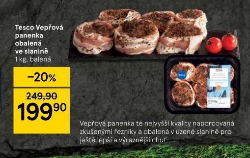 Tesco Vepřová panenka obalená ve slanině