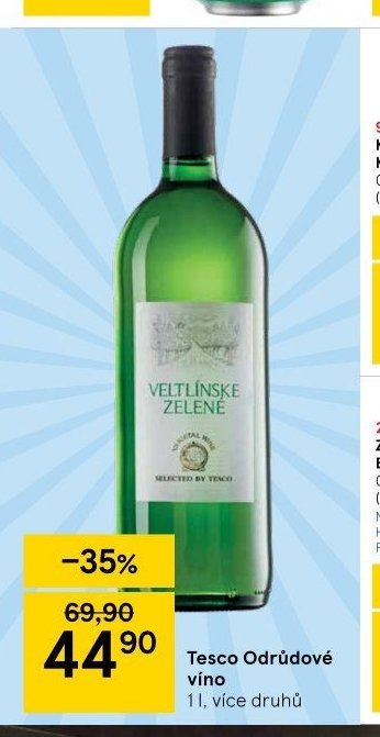 Tesco Odrůdové víno 1 l, více druhů