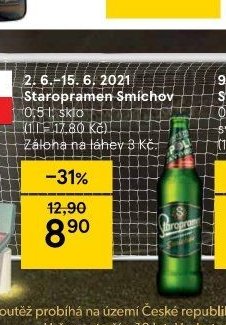 Staropramen Smíchov 0,5 l, sklo