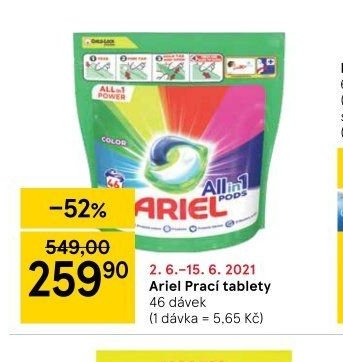 Ariel Prací tablety