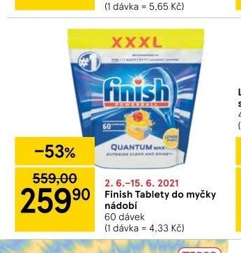 Finish Tablety do myčky nádobí
