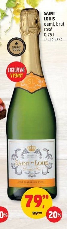 Saint Louis demi, brut, rosé