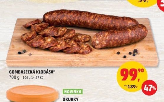GOMBASECKÁ KLOBÁSA
