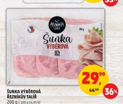 ŠUNKA VÝBĚROVÁ ŘEZNÍKŮV TALÍŘ