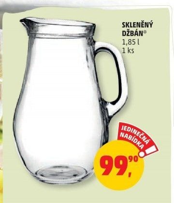 SKLENĚNÝ DŽBÁN