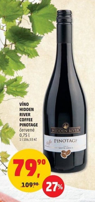 VÍNO HIDDEN RIVER COFFEE PINOTAGE