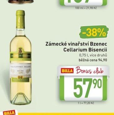 Zámecké vinařství Bzenec Cellarium Bisencii