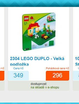 2304 LEGO DUPLO - Velká podložka