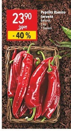 Paprika Ramiro červená
