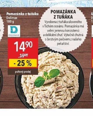 Pomazánka z tuňáka Delimax