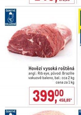 Hovězí vysoká roštěná