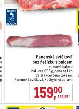 Panenská svíčková bez řetízku s palcem