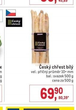 Český chřest bílý