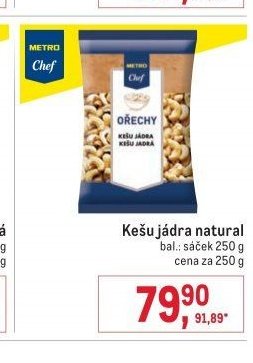 Kešu jádra natural