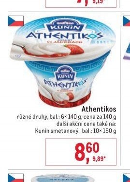 Athentikos různé druhy