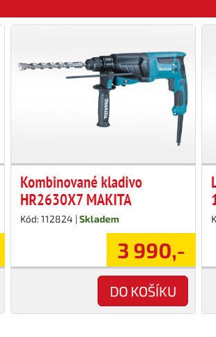Kombinované kladivo HR2630X7 MAKITA - UNI HOBBY akcniletaky.com