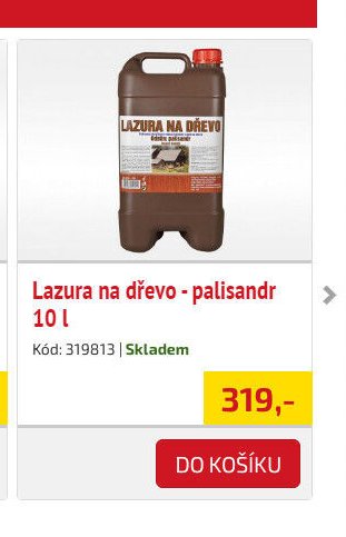 Lazura na dřevo - palisandr 10 l - UNI HOBBY akcniletaky.com