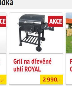 Gril na dřevěné uhlí ROYAL - UNI HOBBY akcniletaky.com