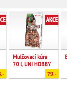 Mulčovací kůra 70 l, UNI HOBBY - UNI HOBBY akcniletaky.com