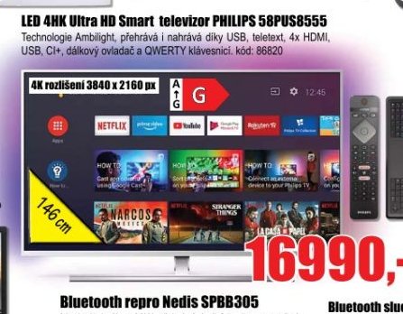 LED 4HK Ultra HD Smart televizor PHILIPS 58PUS8555