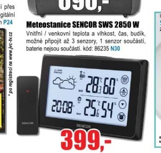 Meteostanice SENCOR SWS 2850 W