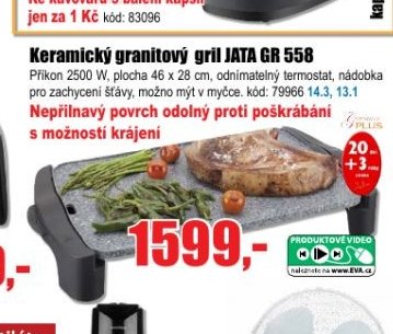 Keramický granitový gril JATA GR 558