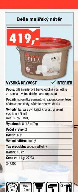 Bella malířský nátěr - UNI HOBBY akcniletaky.com