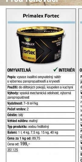 Primalex Fortec - UNI HOBBY akcniletaky.com
