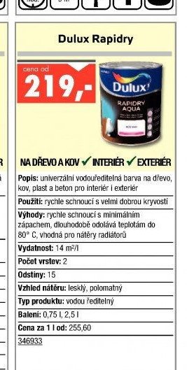 Dulux Rapidry - UNI HOBBY akcniletaky.com