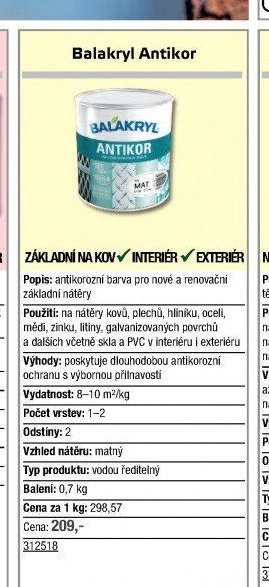 Balakryl Antikor - UNI HOBBY akcniletaky.com