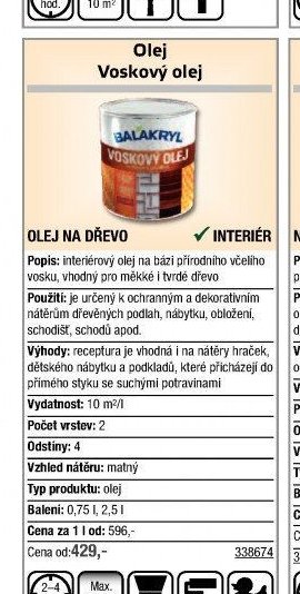 Olej Voskový olej - UNI HOBBY akcniletaky.com