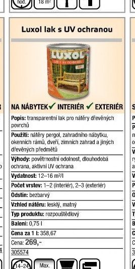 Luxol lak s UV ochranou - UNI HOBBY akcniletaky.com