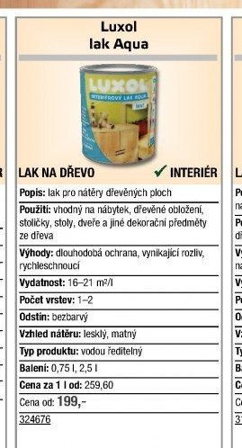 Luxol lak Aqua - UNI HOBBY akcniletaky.com
