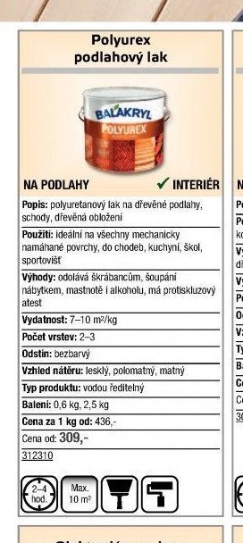 Polyurex podlahový lak - UNI HOBBY akcniletaky.com
