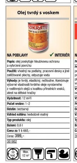 Olej tvrdý s voskem - UNI HOBBY akcniletaky.com