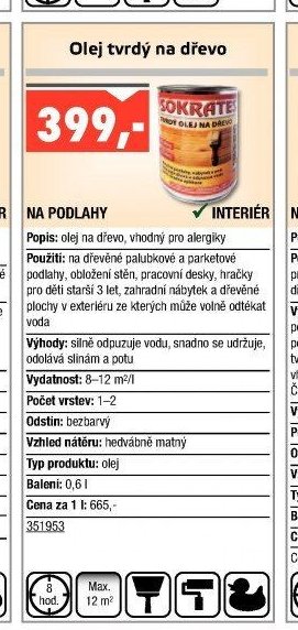 Olej tvrdý na dřevo - UNI HOBBY akcniletaky.com