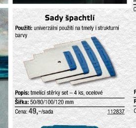 Sady špachtlí (tmelící stěrky set) - UNI HOBBY akcniletaky.com