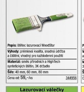 Lazurovací štětec WoodStar - UNI HOBBY akcniletaky.com