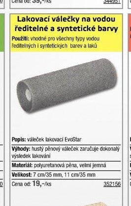 Lakovací válečky na vodou ředitelné a syntetické barvy - UNI HOBBY akcniletaky.com