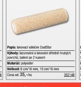 Lakovací váleček CoatStar - UNI HOBBY akcniletaky.com