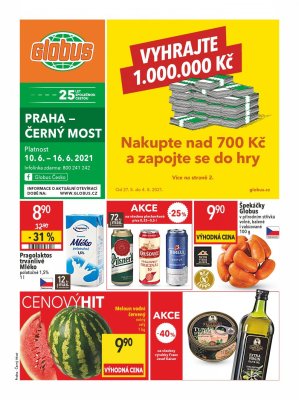 akční leták Globus 10.6.2021-16.6.2021