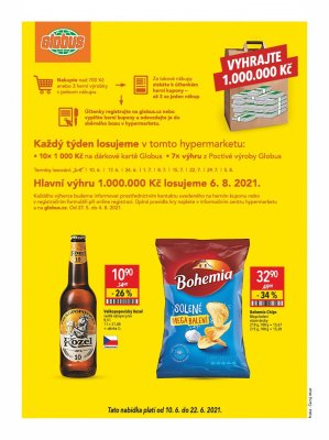akční leták Globus 10.6.2021-16.6.2021