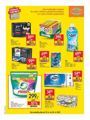 akční leták Globus 10.6.2021-16.6.2021