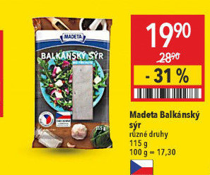 Balkánský sýr Madeta