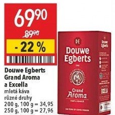 Mletá káva Grand Aroma Douwe Egberts