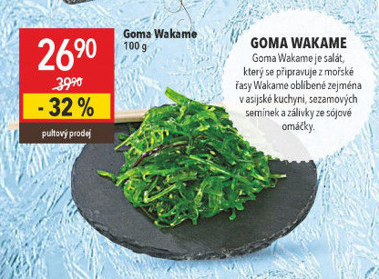 Mořské řasy Goma Wakame
