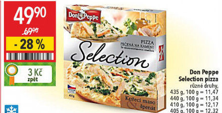 Pizza mražená Selection Don Peppe