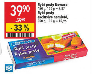 Rybí prsty předsmažené mražené Nowaco